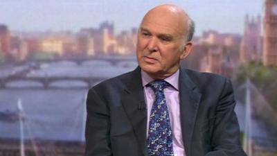 Business Secretary Vince Cable MP