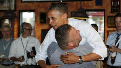 President Obama and Scott Van Duzer