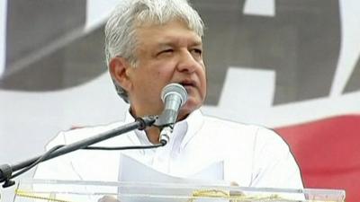 The runner-up in Mexico's presidential elections, Andres Manuel Lopez Obrador