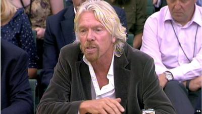 Virgin boss Sir Richard Branson