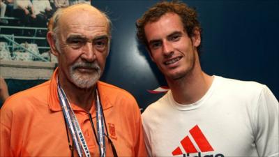 Sir Sean Connery with Andy Murray