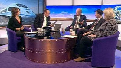 Daily Politics panel debating HS2