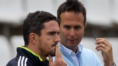 Kevin Pietersen and Michael Vaughan