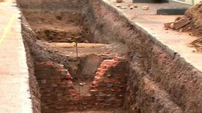 Archaeological dig site