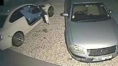 CCTV shows BMW being stolen