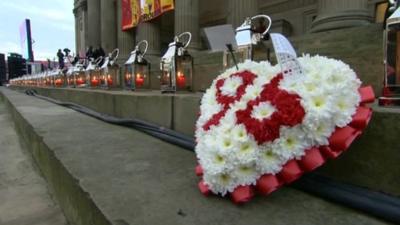 A vigil took place in Liverpool city centre