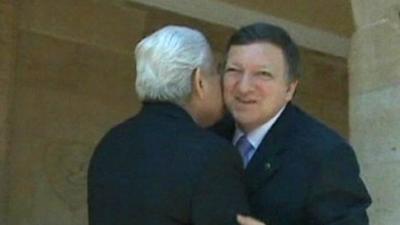 European ministers kissing