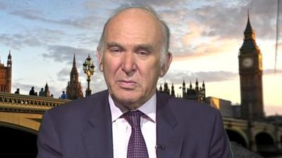 Business Secretary Vince Cable