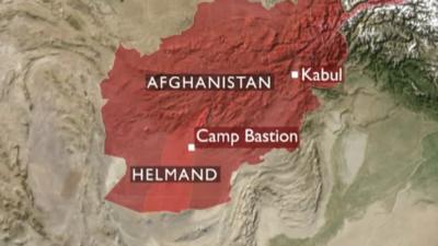 Map showing Camp Bastion