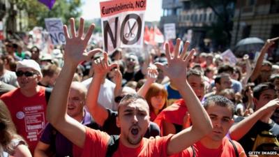 Spanish protest