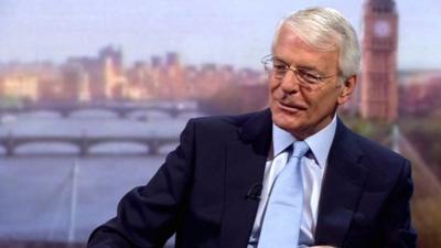 Sir John Major on The Andrew Marr Show