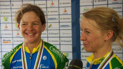 Sharon Laws and Emma Pooley