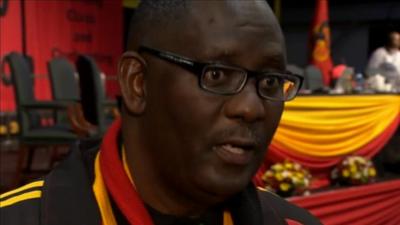 Zwelinzima Vavi, secretary general of South Africa's trade union federation