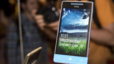 One of HTC's new phones that run the Windows operating system