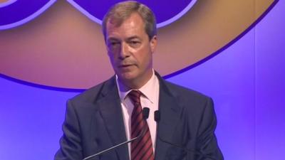 UKIP leader Nigel Farage