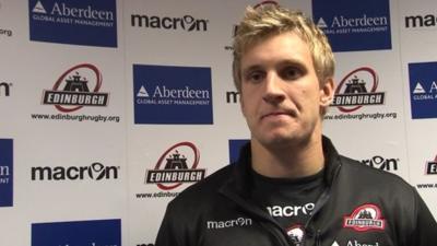 Edinburgh full-back Tom Brown