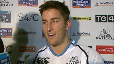 Glasgow Warriors winger DTH van der Merwe