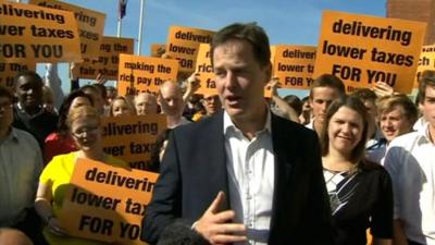 Nick Clegg ahead of Liberal Democrat conference