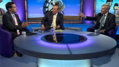 Evan Harris, Andrew Neil and John Redwood