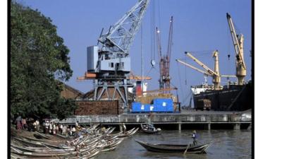 Docks in Burma