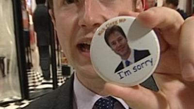 Nick Clegg badge