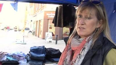 Jo Barker, Kettering market stallholder