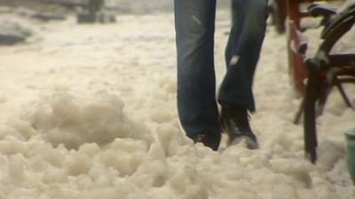 Foam hits Scotland