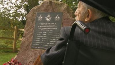 Veteran at the new memorial