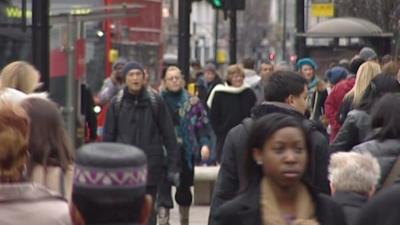 Shoppers in London's West End