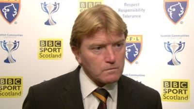 Motherwell manager Stuart McCall