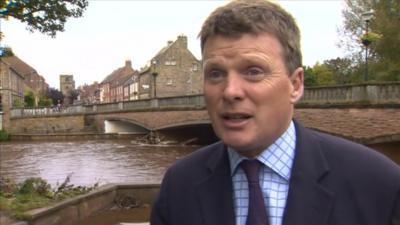 Floods minister Richard Benyon