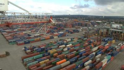 Southampton's container terminal