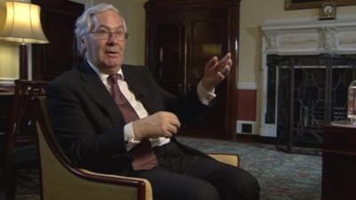 Governor of the Bank of England Sir Mervyn King