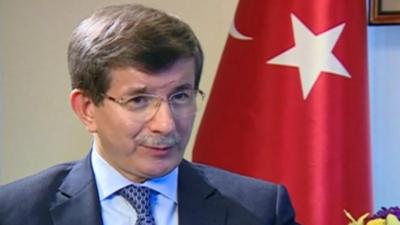 Turkey's foreign minister, Ahmet Davutoglu