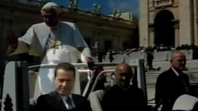 The Pope's ex-butler, Paolo Gabriele on the left