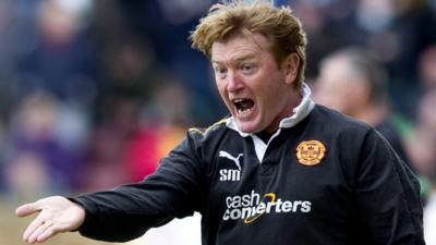 Motherwell manager Stuart McCall