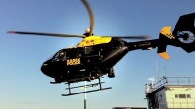 Police helicopter