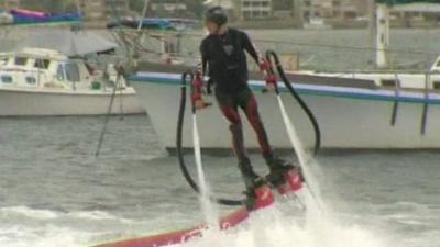 Man on a flyboard