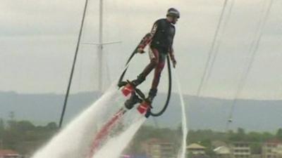 Flyboarder in Australia