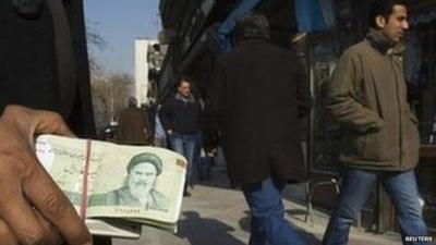 Money changer in Tehran