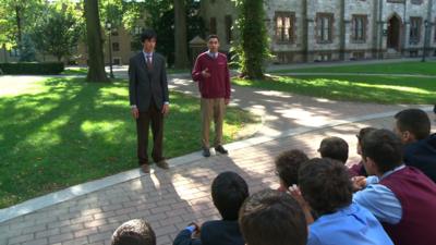 Mock debate at Fordham University