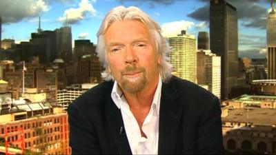 Virgin group boss Sir Richard Branson