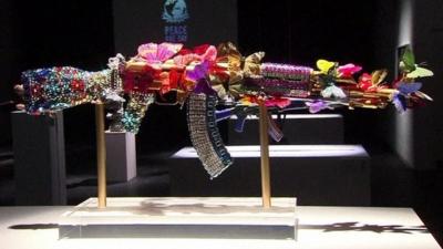 Work of Palestinian artist Laila Shawa