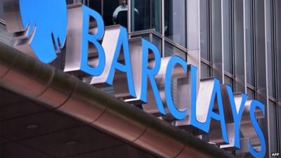 barclays bank sign