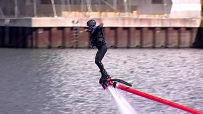 Water jetpacking