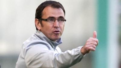 Hibernian manager Pat Fenlon