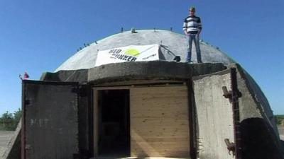 One of the renovated bunkers