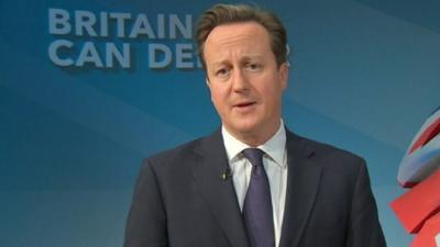 British Prime Minister David Cameron