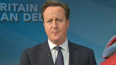 British Prime Minister David Cameron