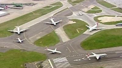 Planes at Heathrow